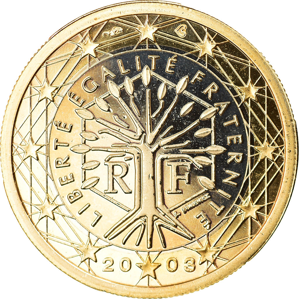 Francia, Euro, 2003, Proof, FDC, Bi-metallico, KM:1288