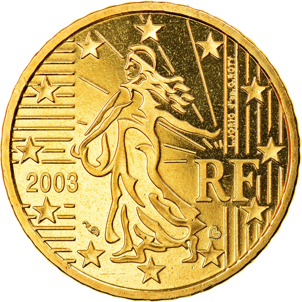 Francia, 50 Euro Cent, 2003, Proof, FDC, Ottone, KM:1287