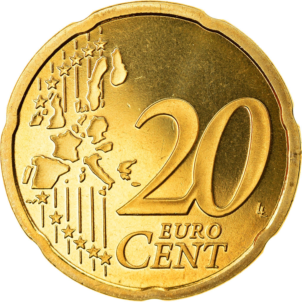 Frankrijk, 20 Euro Cent, 2003, Proof, FDC, Tin, KM:1286