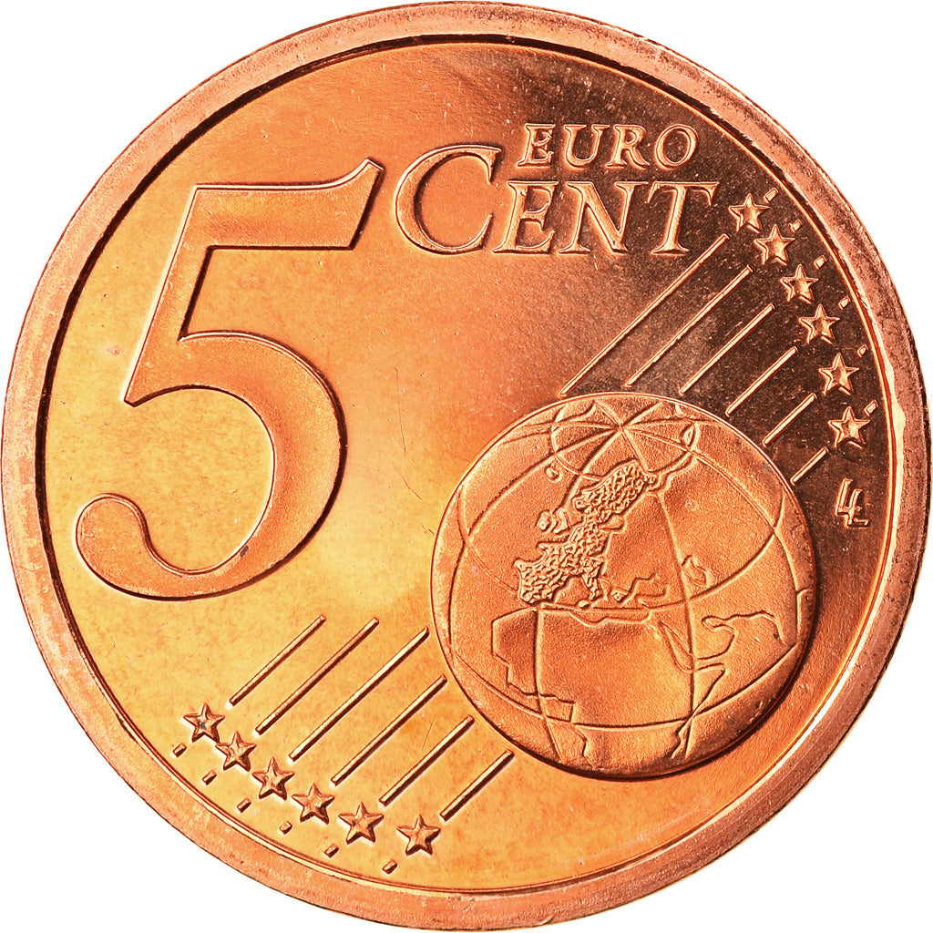 Francia, 5 Euro Cent, 2003, Proof, FDC, Acciaio placcato rame, KM:1284