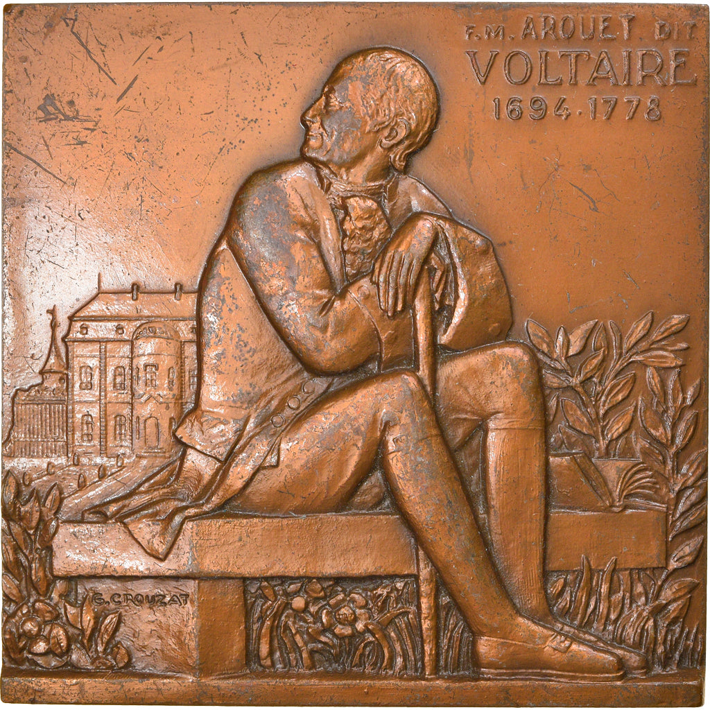 France, Medal, Littérature, François-Marie Arouet, Dit Voltaire, Arts &