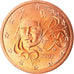 Francja, 2 Euro Cent, 2002, Paris, MS(65-70), Miedź platerowana stalą, KM:1283