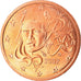 France, 2 Euro Cent, 2002, MS(65-70), Copper Plated Steel, KM:1283
