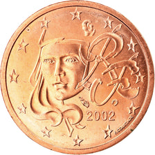 Frankrijk, 2 Euro Cent, 2002, FDC, Copper Plated Steel, KM:1283