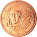 Frankrijk, 2 Euro Cent, 2002, FDC, Copper Plated Steel, KM:1283