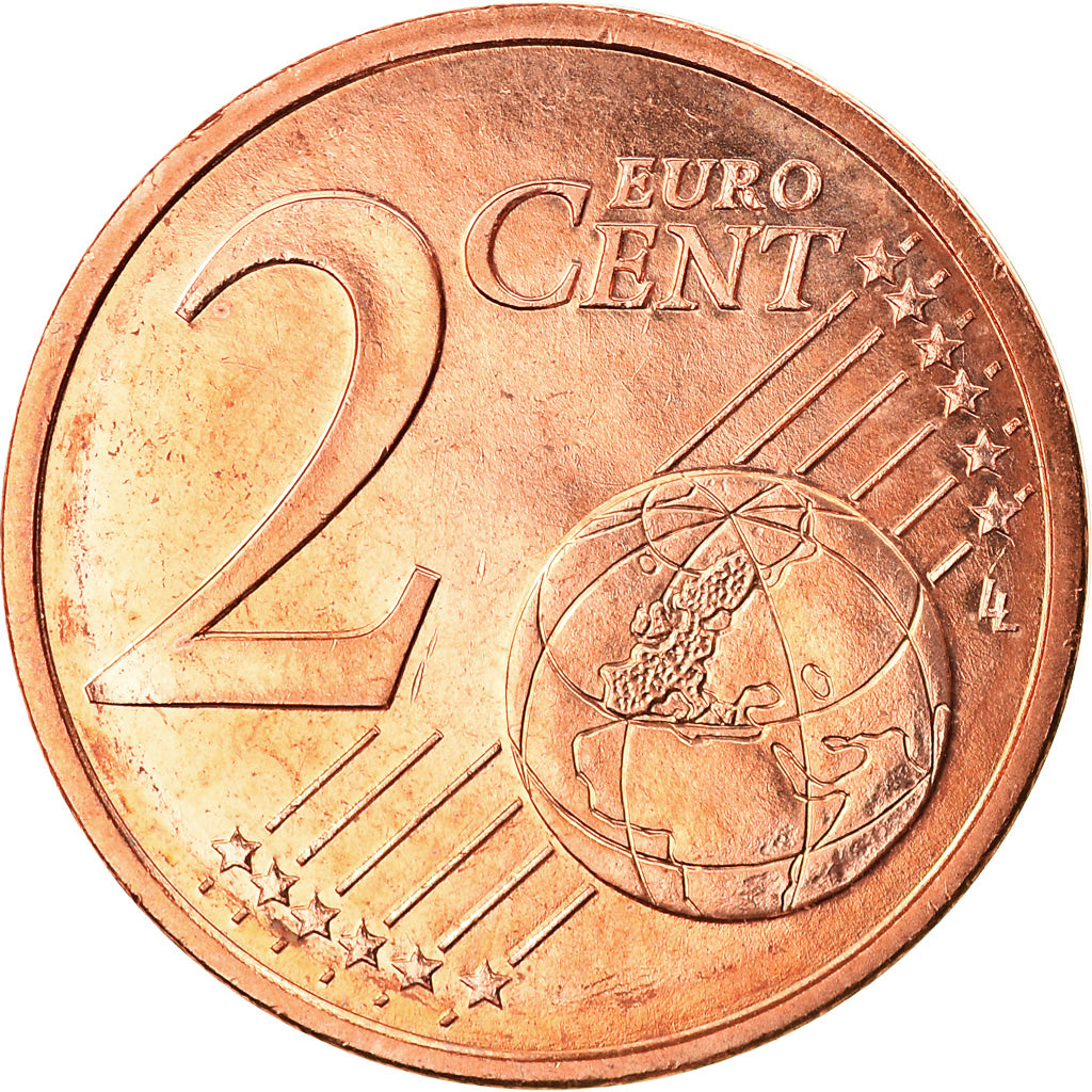 Frankrijk, 2 Euro Cent, 2002, FDC, Copper Plated Steel, KM:1283