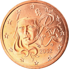 Frankrijk, 2 Euro Cent, 2002, FDC, Copper Plated Steel, KM:1283