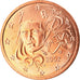 Frankrijk, 2 Euro Cent, 2002, FDC, Copper Plated Steel, KM:1283