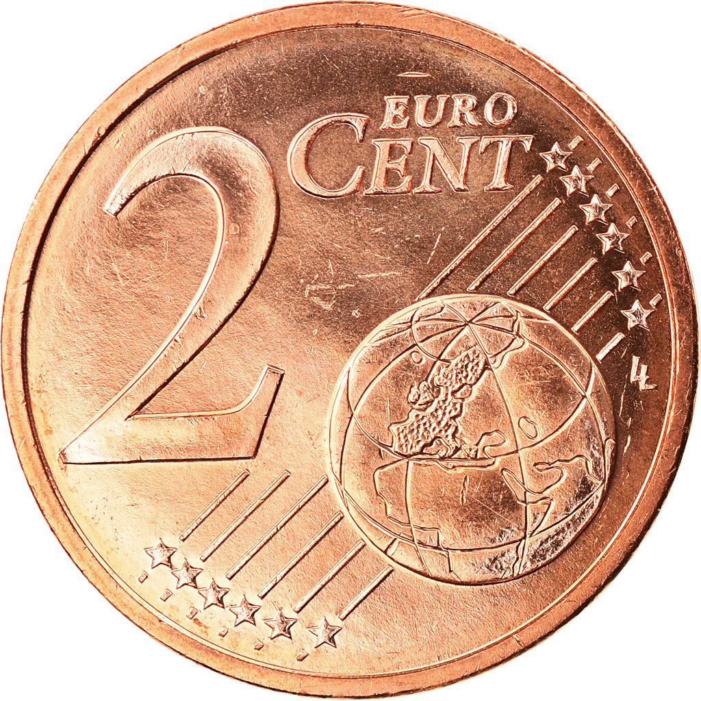 Frankrijk, 2 Euro Cent, 2002, FDC, Copper Plated Steel, KM:1283