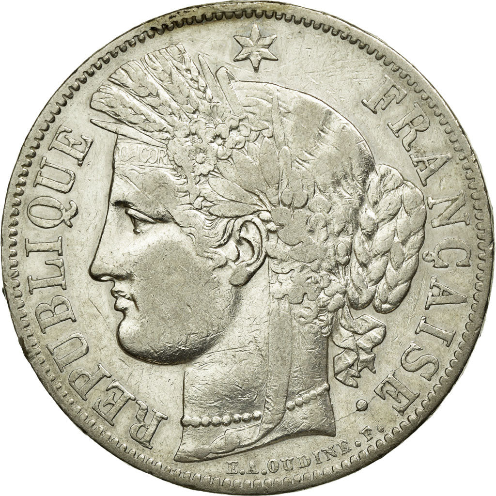 Monnaie, France, Cérès, 5 Francs, 1850, Paris, TTB, Argent, KM:761.1