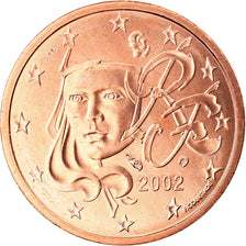 France, 2 Euro Cent, 2002, MS(65-70), Copper Plated Steel, KM:1283