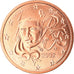 França, 2 Euro Cent, 2002, MS(65-70), Aço Cromado a Cobre, KM:1283