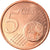 Francia, 5 Euro Cent, 2002, FDC, Acciaio placcato rame, KM:1284