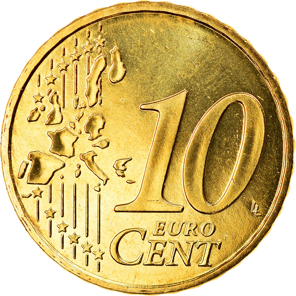 Francia, 10 Euro Cent, 2002, FDC, Ottone, KM:1285