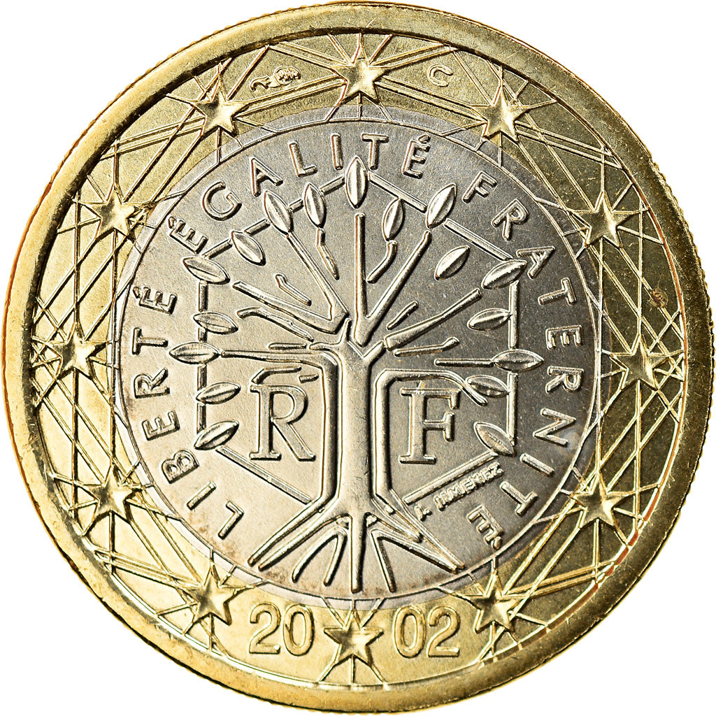 Francia, Euro, 2002, FDC, Bi-metallico, KM:1288