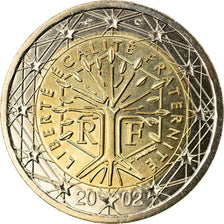 France, 2 Euro, 2002, MS(65-70), Bi-Metallic, KM:1289