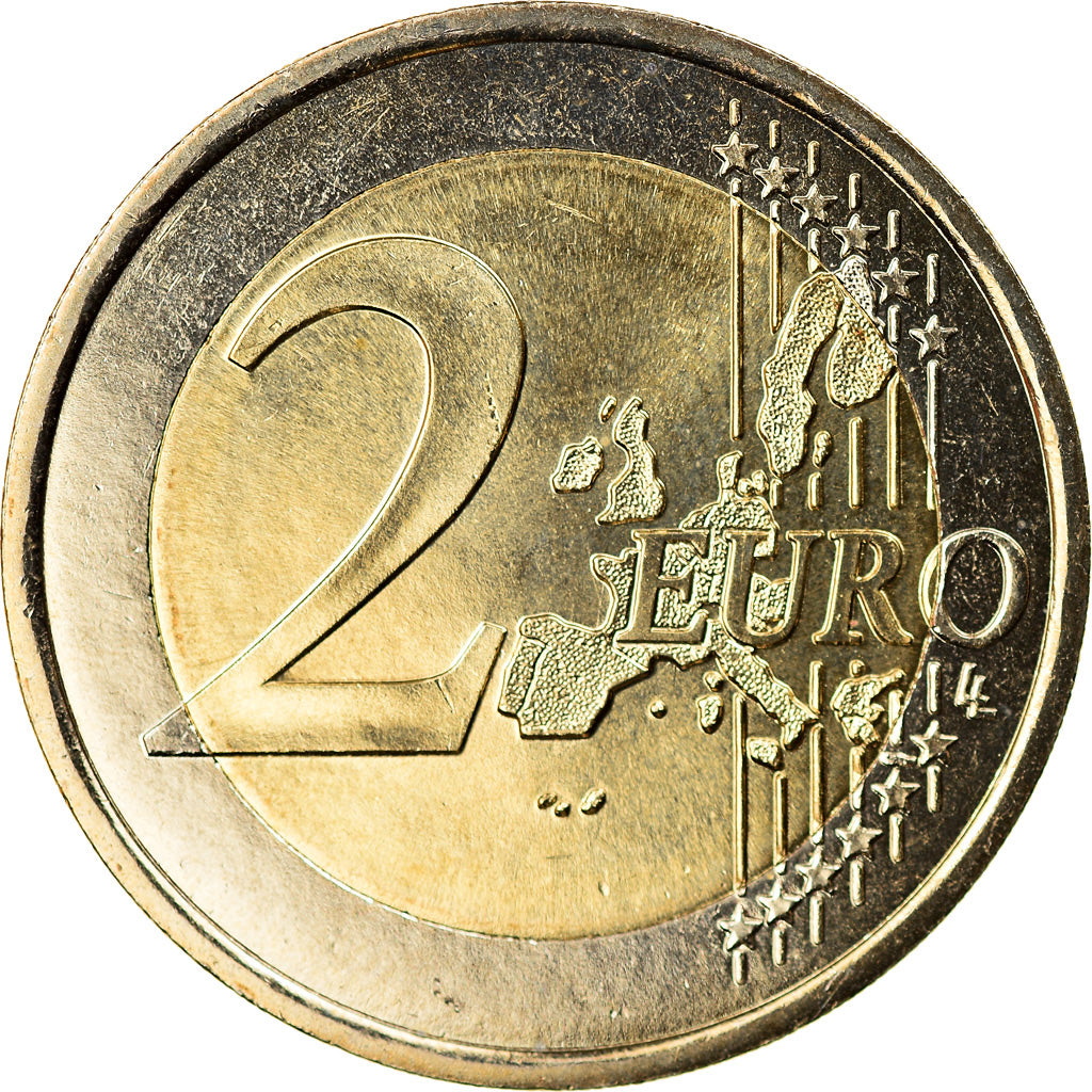 France, 2 Euro, 2002, MS(65-70), Bi-Metallic, KM:1289