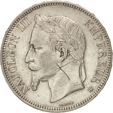FRANCE, Napoléon III, 5 Francs, 1868, Strasbourg, KM:799.2, TB+, Silver, Gad...