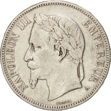 FRANCE, Napoléon III, 5 Francs, 1870, Paris, KM:799.1, VF(30-35), Silver, Ga...
