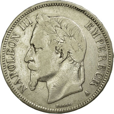 Moneta, Francia, Napoleon III, Napoléon III, 5 Francs, 1869, Paris, MB+