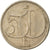 Coin, Czechoslovakia, 50 Haleru, 1988, EF(40-45), Copper-nickel, KM:89