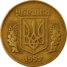 Monnaie, Ukraine, 25 Kopiyok, 1992, TTB, Aluminum-Bronze, KM:2.2
