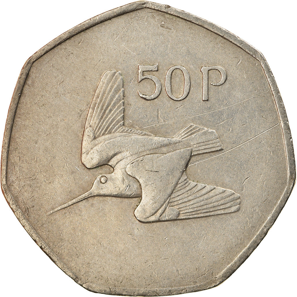 Monnaie, IRELAND REPUBLIC, 50 Pence, 1981, TTB, Copper-nickel, KM:24