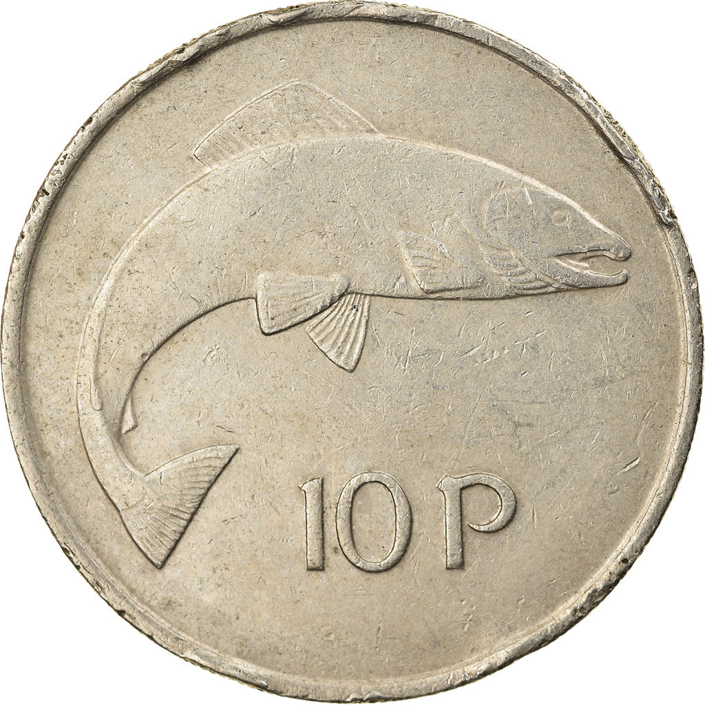 Münze, IRELAND REPUBLIC, 10 Pence, 1975, SS, Copper-nickel, KM:23