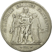 Münze, Frankreich, Hercule, 5 Francs, 1874, Bordeaux, S+, Silber, KM:820.2