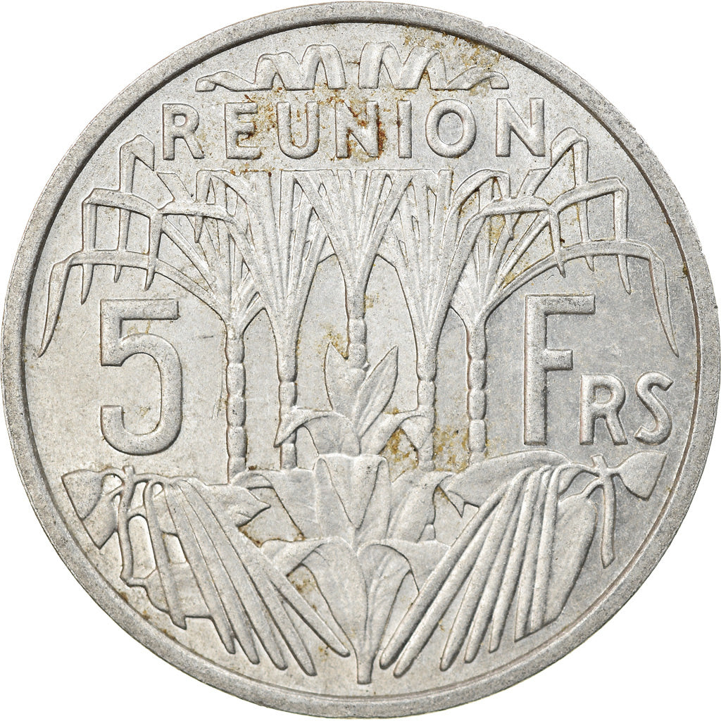 Münze, Réunion, 5 Francs, 1955, SS, Aluminium, KM:E5