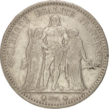 FRANCE, Hercule, 5 Francs, 1874, Paris, KM:820.1, TB+, Silver, Gadoury:745a