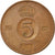Coin, Sweden, Gustaf VI, 5 Öre, 1959, EF(40-45), Bronze, KM:822
