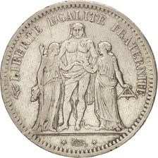 FRANCE, Hercule, 5 Francs, 1848, Strasbourg, KM:756.2, EF(40-45), Silver, Gad...