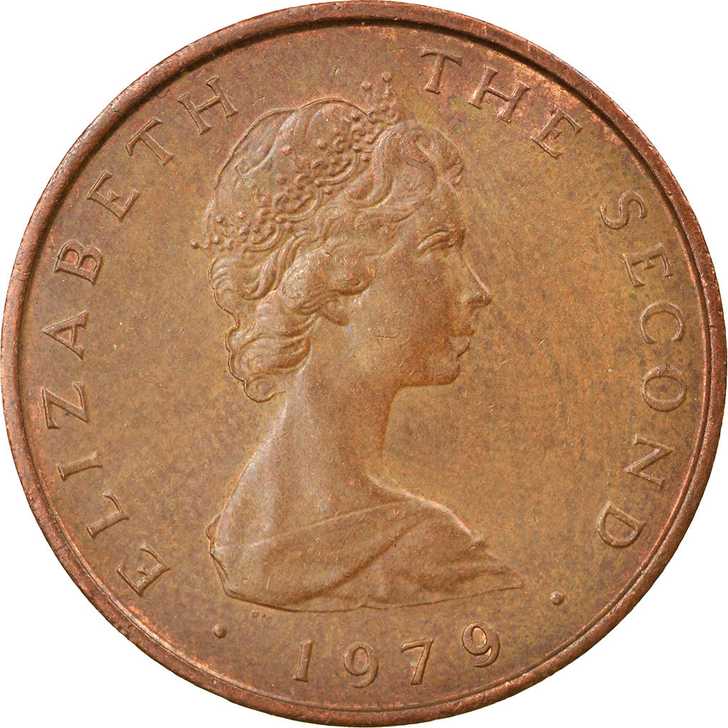 Monnaie, Isle of Man, Elizabeth II, 2 Pence, 1979, TTB, Bronze, KM:34