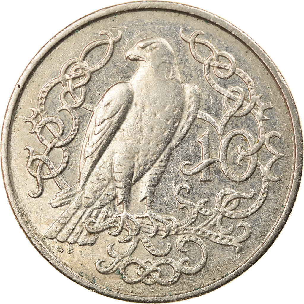 Moneta, Isola di Man, Elizabeth II, 10 Pence, 1982, Pobjoy Mint, BB