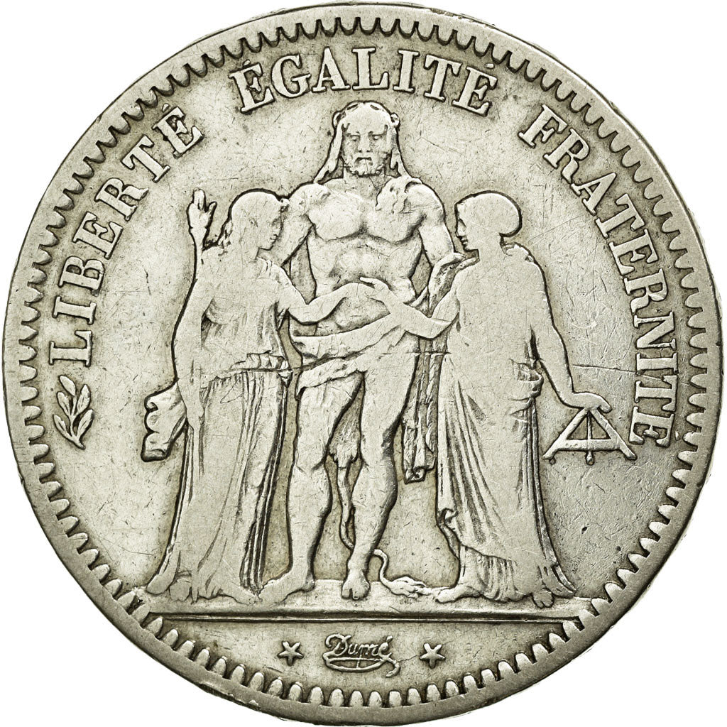 Coin, France, Hercule, 5 Francs, 1848, Paris, VF(30-35), Silver, KM:756.1