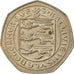 Munten, Guernsey, Elizabeth II, 50 New Pence, 1969, ZF, Copper-nickel, KM:25