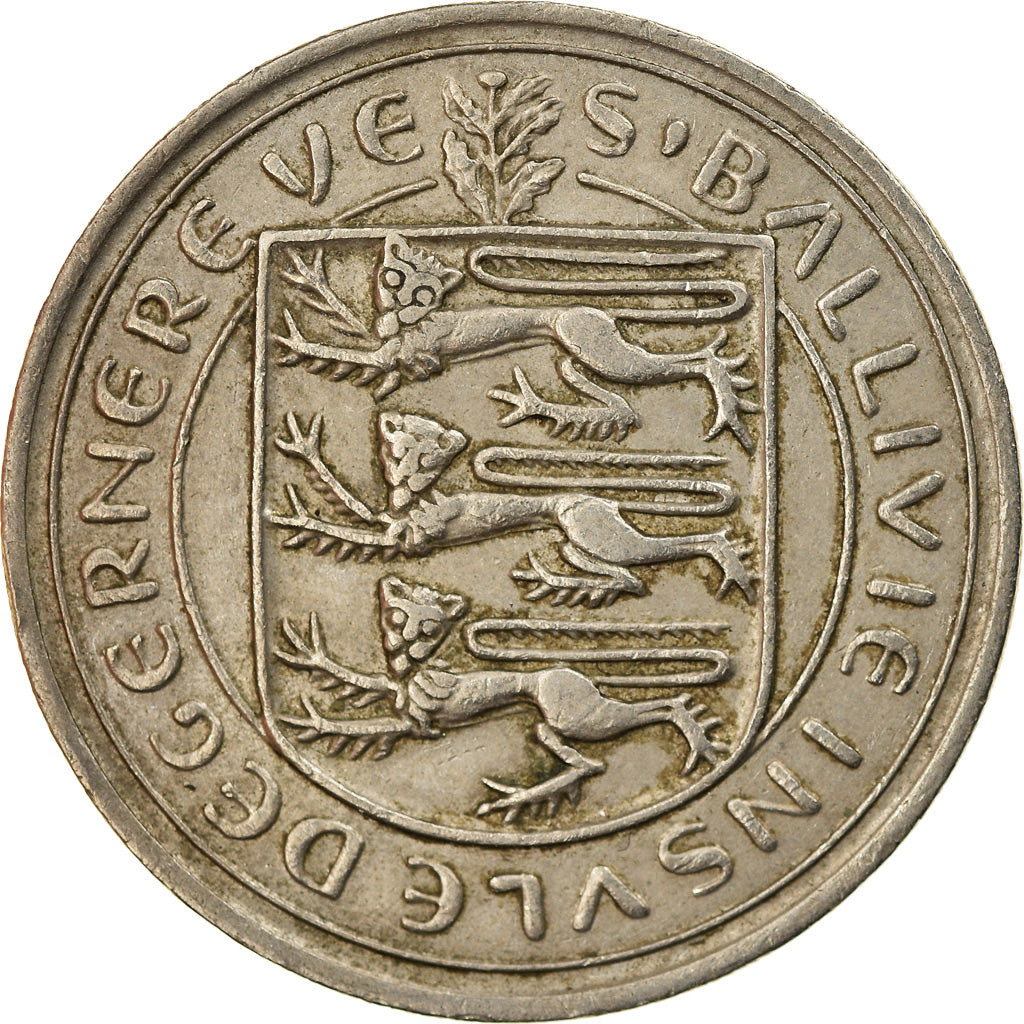 Monnaie, Guernsey, Elizabeth II, 10 New Pence, 1968, TTB, Copper-nickel, KM:24