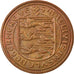 Munten, Guernsey, Elizabeth II, 2 Pence, 1977, ZF, Bronze, KM:28