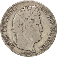 FRANCE, Louis-Philippe, 5 Francs, 1842, Rouen, KM:749.2, VF(20-25), Silver, G...