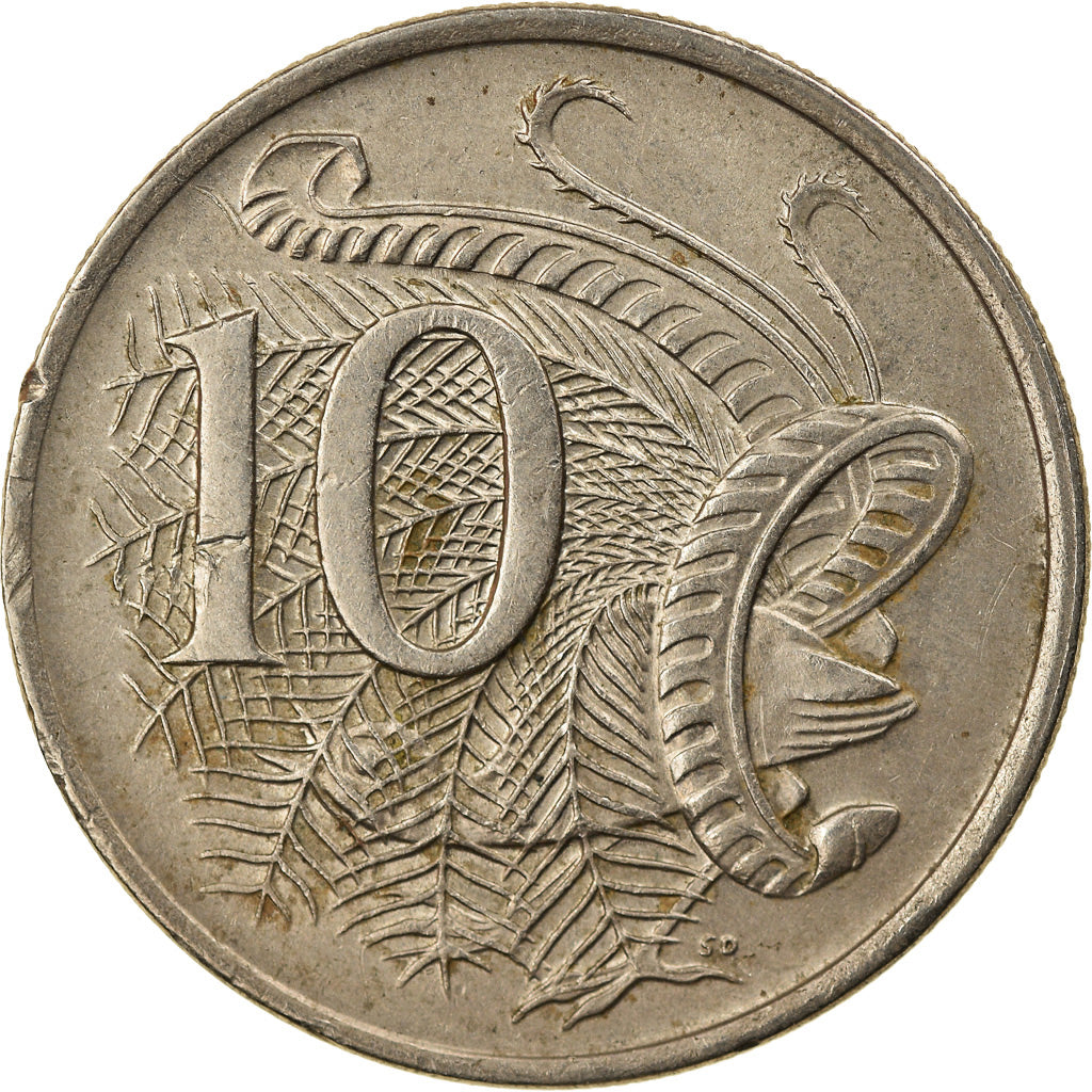 Moneta, Australia, Elizabeth II, 10 Cents, 1981, EF(40-45), Miedź-Nikiel, KM:65