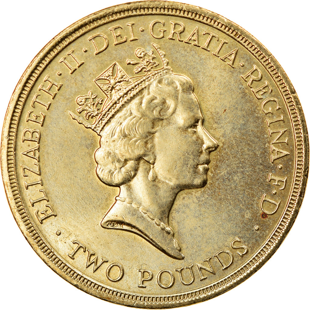 Coin, Great Britain, Elizabeth II, 2 Pounds, 1989, British Royal Mint