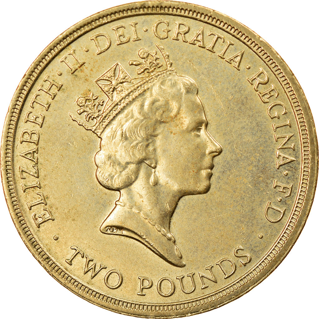 Coin, Great Britain, Elizabeth II, 2 Pounds, 1989, British Royal Mint