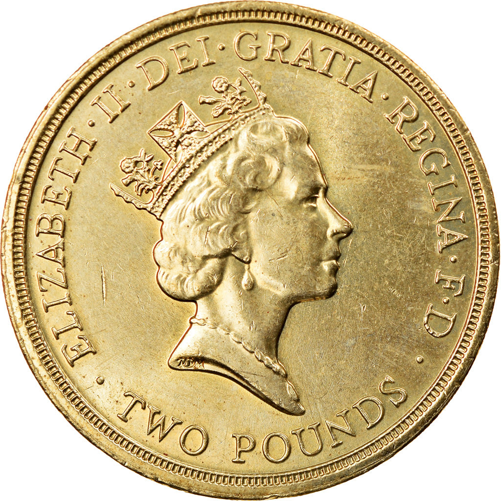 Münze, Großbritannien, Elizabeth II, 2 Pounds, 1989, British Royal Mint, VZ