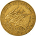 Moneda, Estados del África central, 5 Francs, 1957, Paris, MBC, Aluminio -