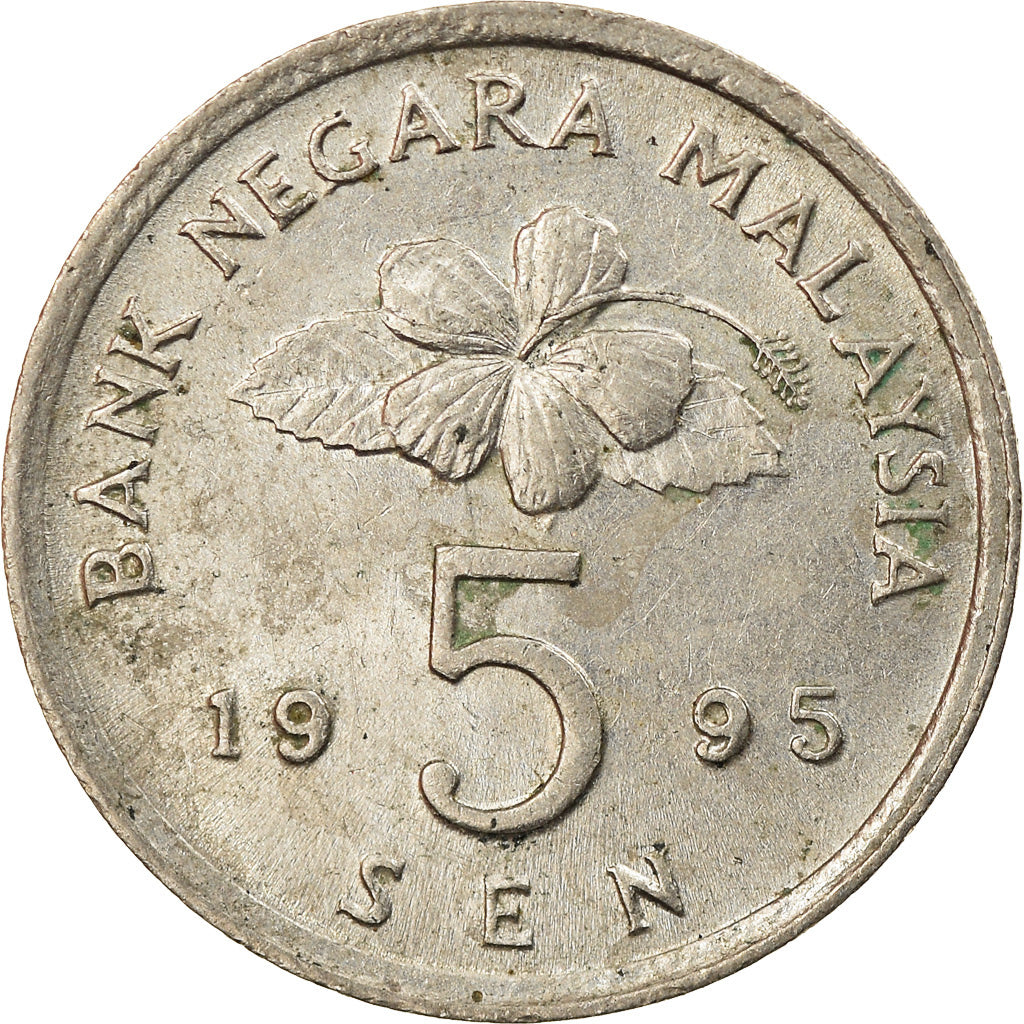Monnaie, Malaysie, 5 Sen, 1995, TTB, Copper-nickel, KM:50