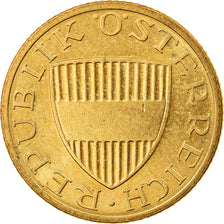 Coin, Austria, 50 Groschen, 1992, EF(40-45), Aluminum-Bronze, KM:2885