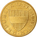 Coin, Austria, 50 Groschen, 1992, EF(40-45), Aluminum-Bronze, KM:2885
