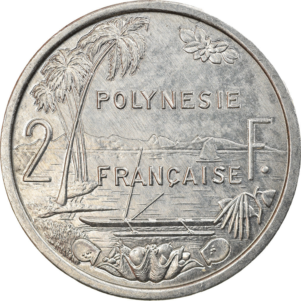 Munten, Frans Polynesië, 2 Francs, 1997, Paris, PR, Aluminium, KM:10