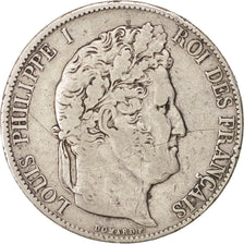 Münze, Frankreich, Louis-Philippe, 5 Francs, 1845, Strasbourg, S, Silber